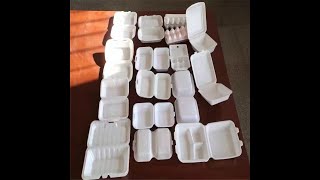 PS EPS polystyrene foam disposable box fast food container foam dish egg tray making machine