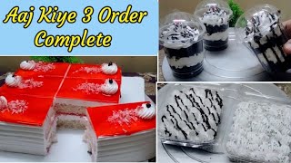 Aaj Kiya Dher Sare Orders Complete | New Flavour Pastry 🍰, Jar Cake, Tub Cake