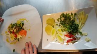 How to make Thai Style Salmon and Leek En Papillote with Chef Liam | #cooksnap