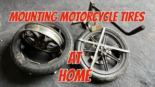 How to mount your motorcycle tires.