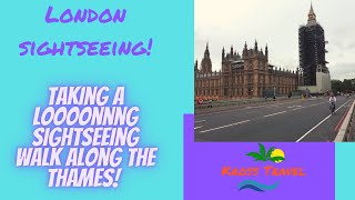 London Sightseeing - Taking A Looonnng Sightseeing Walk Along The Thames! #londonsightseeing