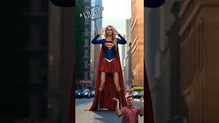 Dance With Supergirl 😂 #supergirl #marvel #edit #superman #shortsviral #dccomics #ai #dance