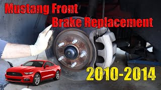 Front Brake Pad Rotor Replacement Ford Mustang (2010-2014) ***DIY***