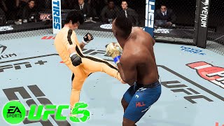 🐲 UFC5 Bruce Lee vs Jamahal Hill UFC 5 - Real Match 🐲