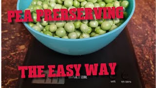 Preserving the pea harvest.