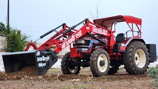 Mahindra Novo 605 DI 4×4 Tractor || Front loader Testing || Maa Bhawani (Agro Vidisha)