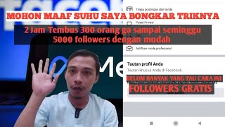 Cara menambah Pengikut di Facebook dengan cepat dan permanen terbaru 2023‼️