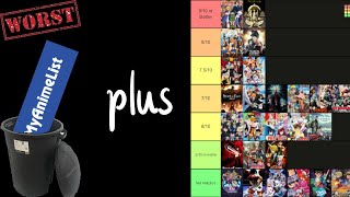 WORST Anime List EVER (PLUS) BEST ANIME TIER LIST EVER