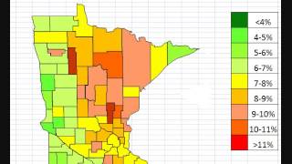 Map: Minnesota Unemployment October 2013