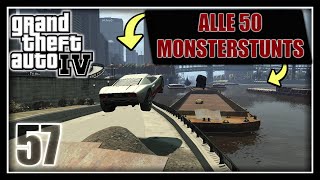 GTA 4🗽| ALLE 50 MONSTERSTUNTS! 🏍 |#57 | 100% | Lets Play Deutsch