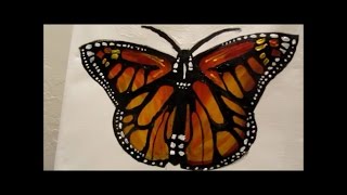 How to paint a Monarch Butterfly