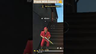 Prank With Enemy 3🤣 // Free Fire Funny Moment // #shorts #prank #prankfreefire