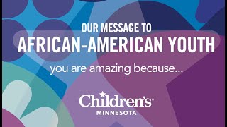 Our message to African-American youth