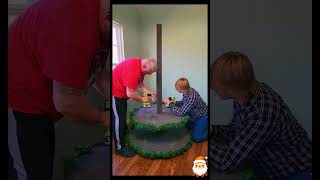 Step by step guide on how to Build a Christmas Village Tree  #christmas2024 #christmasdecorations