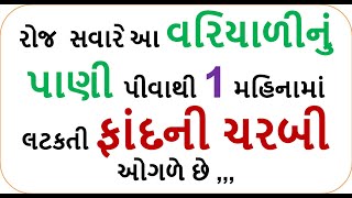 રોજ  સવારે આ વરિયાળીનું પાણી પીવાથી 1 મહિનામાં લટકતી ફાંદની ચરબી ઓગળે છે ,|| weight loss variyali