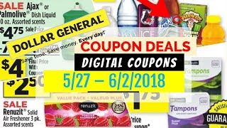 Dollar General Coupon Deals May 27 - June 2, 2018