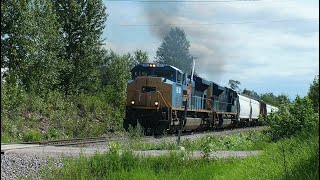 200714-16 Roberval-Saguenay new SD70ACe's #80 & #82 ex-PRLX/CSX