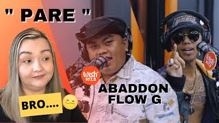 Half Pinay Reacts to Abaddon and Flow G "PARE" LIVE on Wish 107.5 Bus