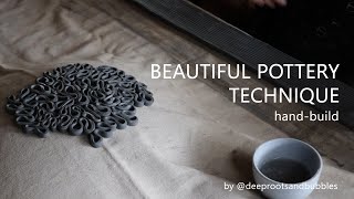 Beautiful pottery technique - (hand-built ceramics) | The entire pottery process