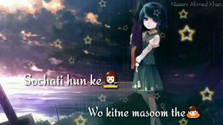 Sochati hun ke wo kitne masoom the Female version ||WhatsApp status video||