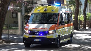 Ambulanza Castel Monte Onlus in emergenza - Ambulance responding code 3