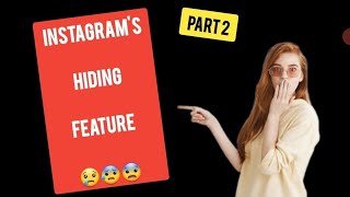 Instagram Hiding Feature 2024/ #shorts #instagram #shortsfeed #shortsvideo