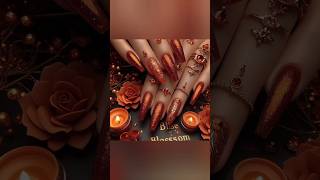 Orange nail paint #shortvideo #orangenails orangenails