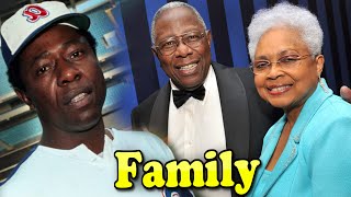 Hank Aaron Family With Daughter,Son and Wife Billye Aaron 2021