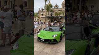 Lamborghini Aventador 🏎️💚 #shorts #aventador #lamborghini #lambo #monaco #luxurycars #luxury