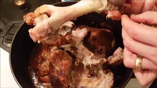 Pulling Bones Out Of Slow-Cooked Pork