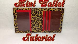 Tutorial: Duct Tape Mini Wallet (Smallet)