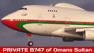 ✈ Very rare B747-SP PRIVATE JET of the Sultan of Oman