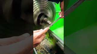 How to use a file for finishing on a manual lathe machine #how #cncmachine #cncmachining #shorts