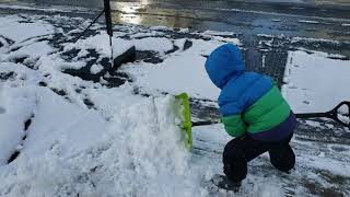 Camden Shoveling Snow part 2 - 14 January 2020