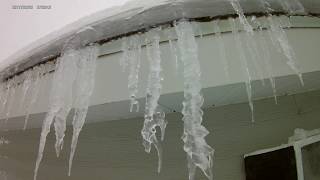 Winter living tip end leaking ice dam on roof easy