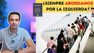 ¿Por qué el ABORDAJE en un AVIÓN es por la IZQUIERDA?