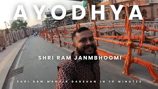 AYODHYA   RAM MANDIR DARSHAN IN 10 MINUTES - SHRI RAM JANMBHOOMI-HOW TO BOOK ONLINE PASS FOR DARSHAN