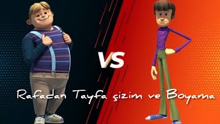 TRT Çocuk Rafadan Tayfa Hayri ve Kamil Çizim Boyama | Rafadan Tayfa Boyama | Çocuklar için Boyama