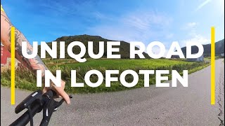 Unique road in Lofoten