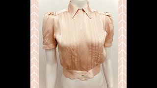 Saved! Underarm repairs on a 1930’s blouse