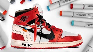 Drawing Off-White x Nike Air Jordan 1