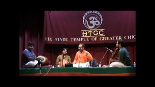 HINDU TEMPLE OF GREATER CHICAGO, LEMONT, IL: MUSIC MELA 19: FEATURED CONCERT: KALYANAPURAM ARVIND 2