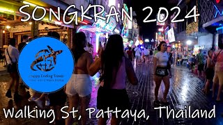 Enjoying Songkran 2024 in Walking Street Pattaya Thailand