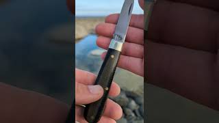 Twisted Assisted Exclusive Arthur Wright & Sons Spearpoint Traditional Pocket Knife Beach/Waves ASMR