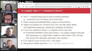 A totally constexpr standard library - Paul Keir, Joel Falcou et al - Meeting C++ 2022