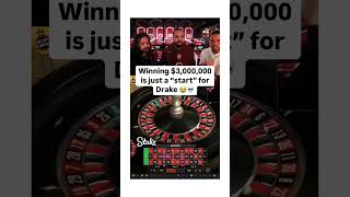 Drake Plays High stake Roulette..#stake  #drake #roulette #shorts #short #viral #casino #slots