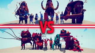 MEGA TRIBAL TEAM vs MEGA MONSTER TEAM vs HOLIDAY TEAM | TABS - Totally Accurate Battle Simulator