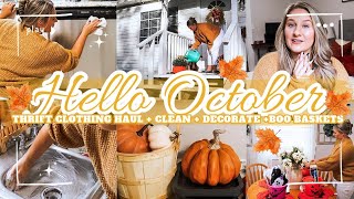 COZY FALL HOMEMAKING | CLEAN WITH ME + DECORATE + HAUL | EXTREME CLEANING MOTIVATION | MarieLove