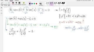 # 36 - Equazione lineare in seno e coseno, c ≠ 0