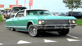 US & Muscle Cars leaving "American Sunday"- Impala, Fairlane, Roadrunner, DeVille, Cougar...